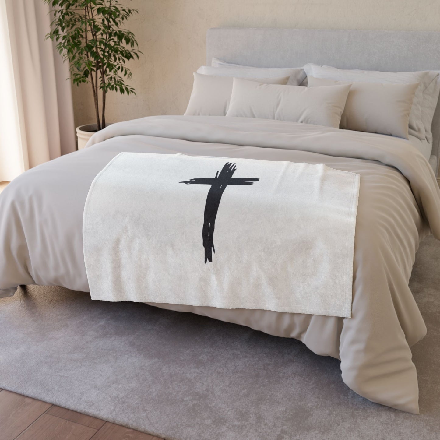 cross Soft Polyester Blanket