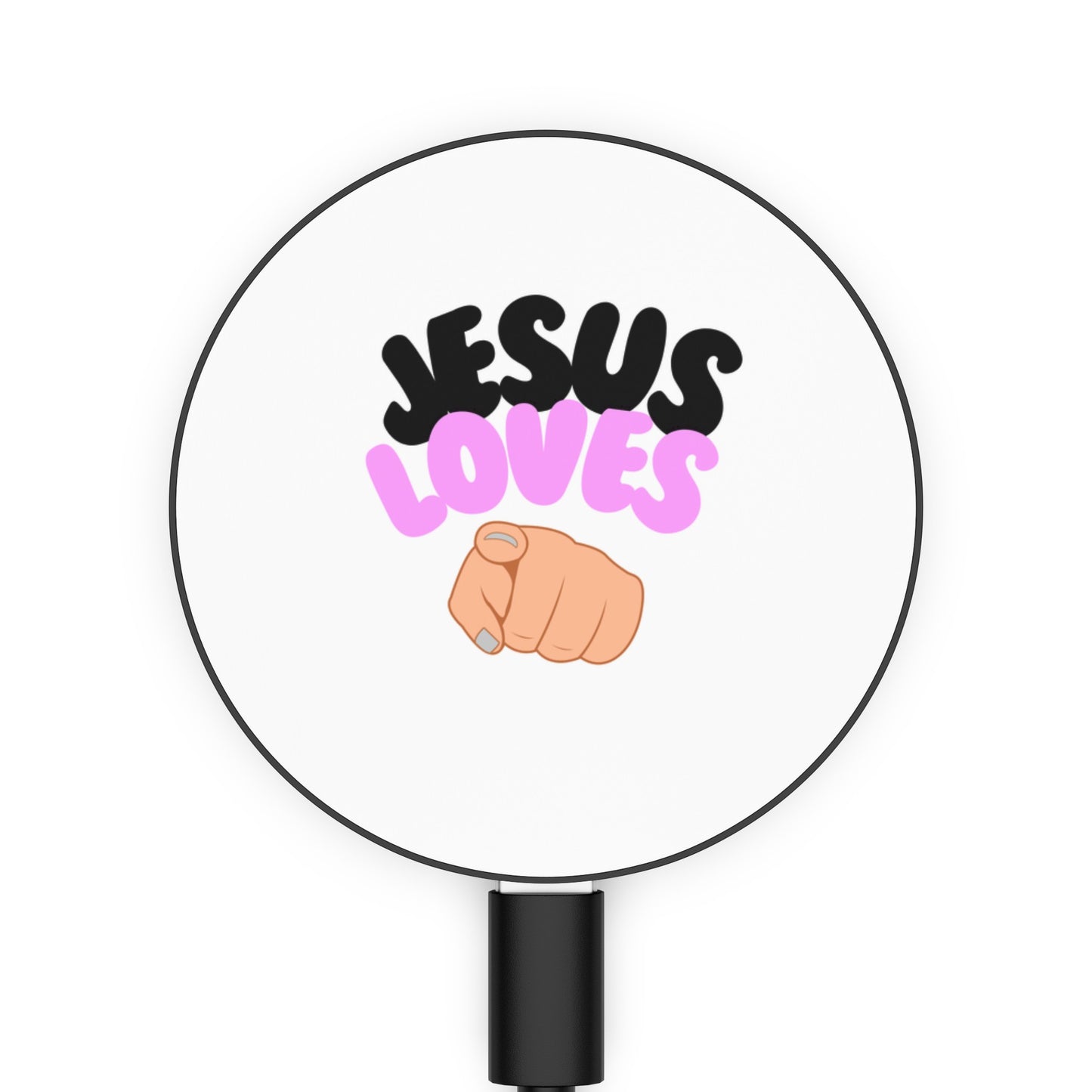 jesus loves you. Magnetic Induction Charger