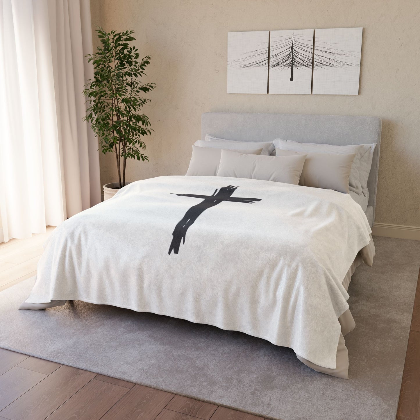 cross Soft Polyester Blanket