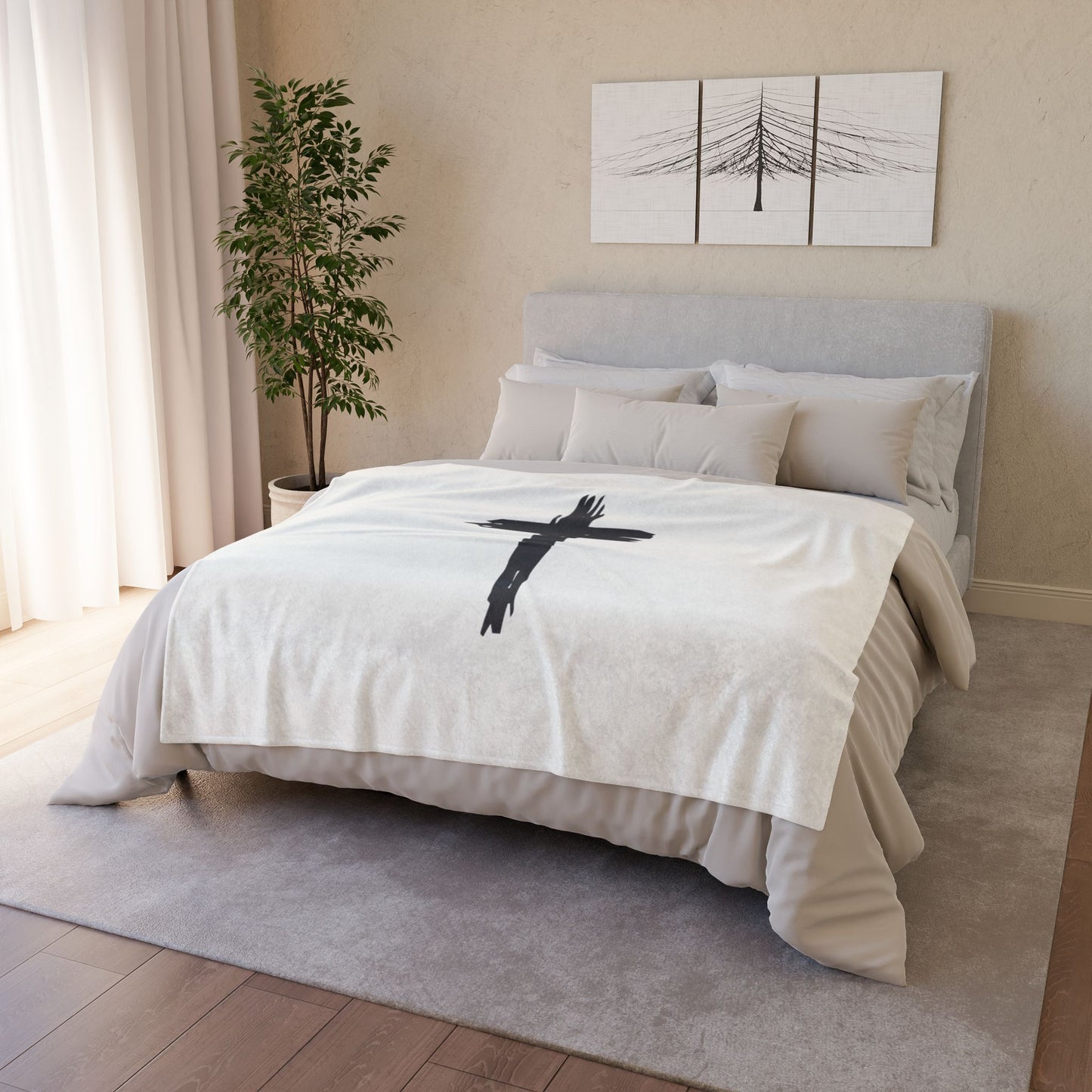 cross Soft Polyester Blanket